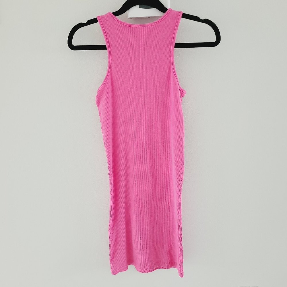 OFF-WHITE : Off Stamp Ribbed Tank Dress - Picture 7 of 11